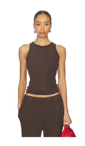 Rib Racer Tank in Chocolate. - size L (also in M) - SPRWMN - Modalova