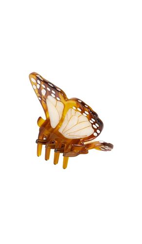 Hand-Painted Mini Boho Monarch Claw Hair Clip in - Solar Eclipse - Modalova