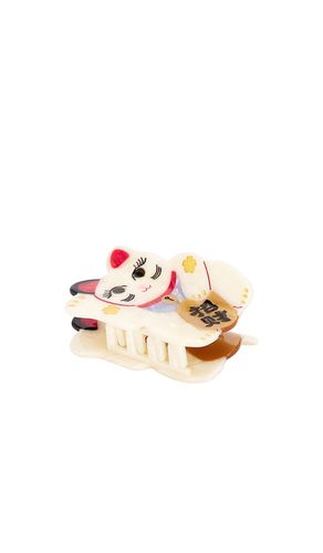 Hand-Painted Maneki-Neko Cat Claw Hair Clip in - Solar Eclipse - Modalova