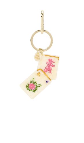 Hand-Painted Flower Mahjong Bag Charm & Keychain in - Solar Eclipse - Modalova