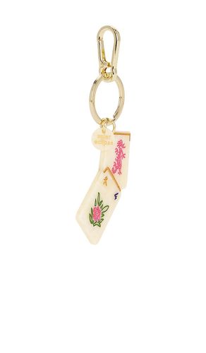 Hand-Painted Flower Mahjong Bag Charm & Keychain in - Solar Eclipse - Modalova