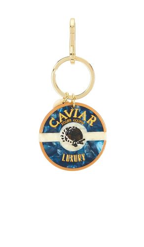 Hand-Painted Caviar Bag Charm + Keychain in - Solar Eclipse - Modalova