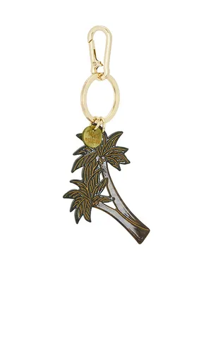 Hand-painted Palm Trees Bag Charm + Keychain in - Solar Eclipse - Modalova