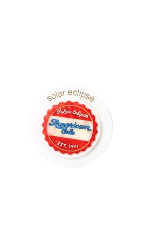 Hand-Painted Americana Cola Grip Charm in - Solar Eclipse - Modalova