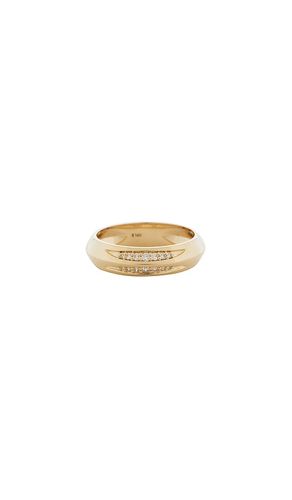 Pave Knife Edge Cigar Band in . Taglia 7. Also in 8 - STONE AND STRAND - Modalova