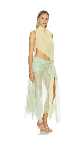 Dalia Two Toned Draped Chiffon Gown in . Size 38. Also in 40 - SIEDRES - Modalova