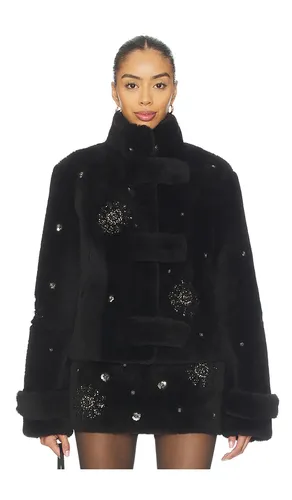 Sira Fur Jacket in Chocolate. - size 32 (also in 36) - SIEDRES - Modalova
