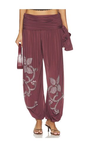 Tate Draped Jersey Pant in . Taglia 34. Also in 36, 38, 40 - SIEDRES - Modalova