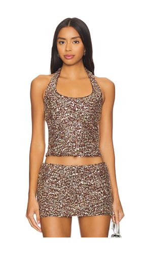 Juli Fitted Sequined Halterneck Top in . - size 34 (also in 36, 38) - SIEDRES - Modalova