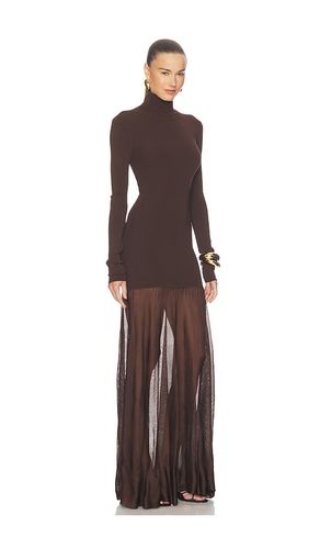 Imogen Long Sleeve Gown in Brown. - size L (also in M, S, XL, XS, XXS) - SRG - Modalova