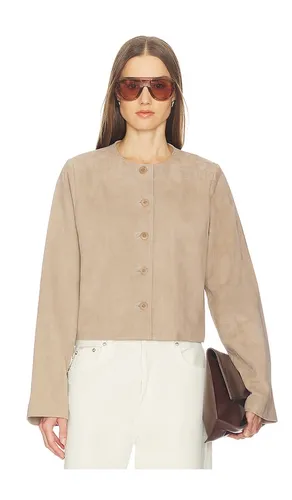 Jemma Suede Jacket in Taupe. - size L (also in XL) - SRG - Modalova