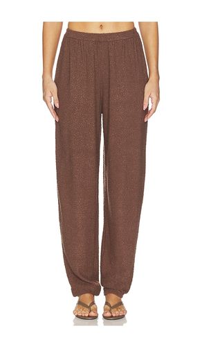 Samita Textured Knit Pant in Chocolate. - size XXS (also in XS, S, M, L) - SRG - Modalova