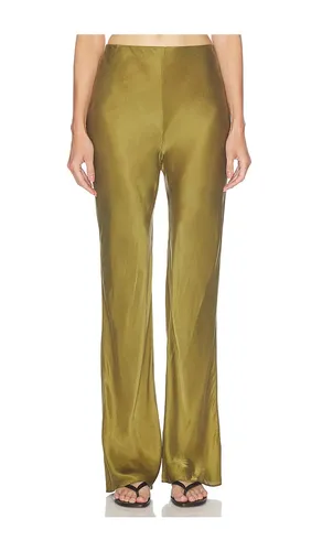 Lennon Cupro Pant in Olive. - size L (also in M, S, XL, XS, XXS) - SRG - Modalova