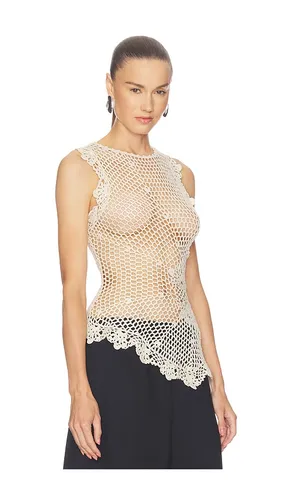 Camdin Hand Crochet Asymmetric Top in . Taglia L. Also in M, S, XS - SRG - Modalova