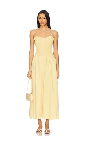 Ruffled Bodice Midi Dress in Yellow. - size L (also in M, S) - SWF - Modalova