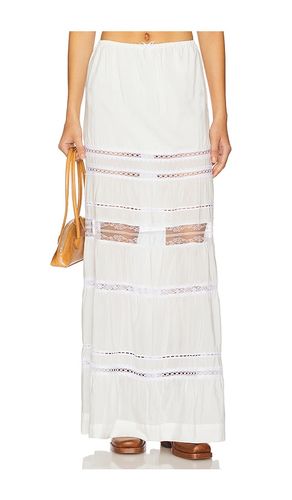Tiered Lace Maxi Skirt in White. - size M (also in S, XS) - SWF - Modalova
