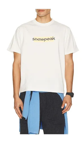 Sp Reflective Typography T-Shirt in White. - size S (also in M, L, XL/1X, XXL/2X) - Snow Peak - Modalova