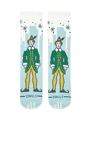 Big city elf crew socks in color blue size M (also in L) - Stance - Modalova