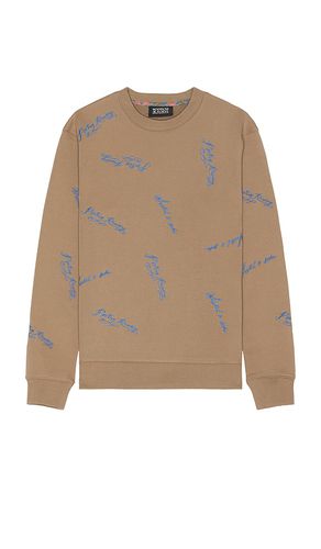 Embroidered Sweatshirt in Brown. - size L (also in M, S, XL/1X) - Scotch & Soda - Modalova