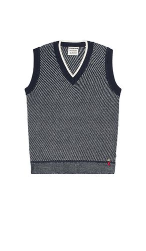 V Neck Special Stitch Vest in Grey. - size L (also in M, S, XL/1X) - Scotch & Soda - Modalova