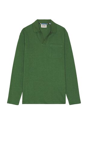 Chest Pocked Relaxed Fit Polo Sweater in Sage. - size L (also in S, XL/1X) - Scotch & Soda - Modalova