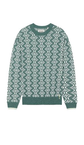 Jacquard Regular Fit Crewneck Sweater in Sage. - size L (also in M, S) - Scotch & Soda - Modalova