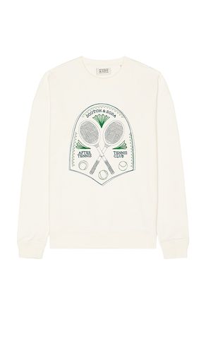 Embroidered Tennis Racquet Relaxed Sweatshirt in White. - size M (also in S) - Scotch & Soda - Modalova