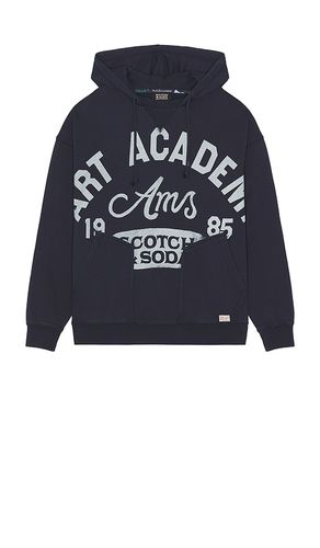 Wash Artwork Hoodie in Navy. - size L (also in M, S, XL/1X) - Scotch & Soda - Modalova