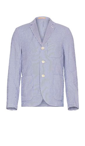 Unconstructed Striped Seersucker Blazer in Blue. - size L (also in S, XL/1X) - Scotch & Soda - Modalova