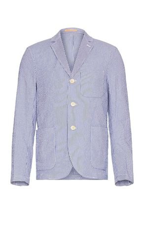 Unconstructed Striped Seersucker Blazer in . Taglia S - Scotch & Soda - Modalova