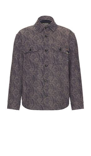 Jacquard Wool Blend Overshirt in Blue. - size L (also in M, S) - Scotch & Soda - Modalova