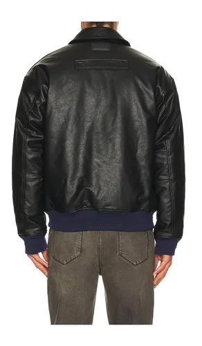 Faux Leather Puffer Jacket in . Size L. Also in M, S - Scotch & Soda - Modalova