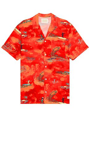 Allover Printed Viscose Short Sleeve Shirt in Red. - size L (also in M, S) - Scotch & Soda - Modalova