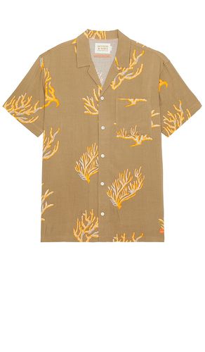 Allover Printed Viscose Short Sleeve Shirt in Brown. - size M (also in S) - Scotch & Soda - Modalova