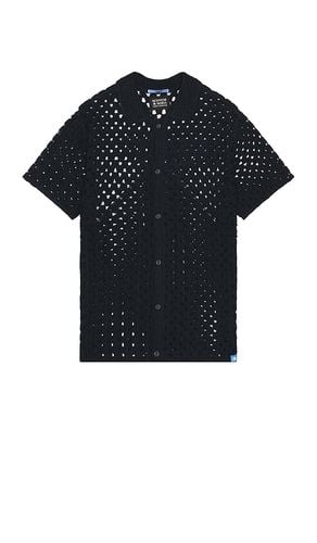 Crochet Short Sleeve Shirt in Black. - size L (also in M) - Scotch & Soda - Modalova