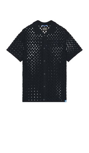 Crochet Short Sleeve Shirt in Black. - size L (also in M, XL/1X) - Scotch & Soda - Modalova