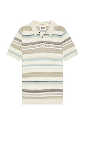 Structured Knitted Polo in Cream. - size L (also in M, S, XL/1X) - Scotch & Soda - Modalova