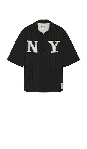 Camiseta béisbol pinstriped en color gris talla L en - Grey. Talla L (también en M, S, XL/1X) - Scotch & Soda - Modalova