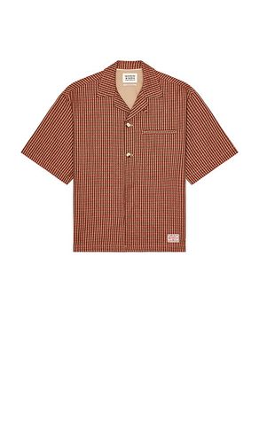 Geo Print Short Sleeve Shirt in Brick. - size L (also in M, S, XL/1X) - Scotch & Soda - Modalova