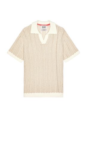 Open Structured Knitted V-Neck Shirt in Cream. - size L (also in M, S, XL/1X) - Scotch & Soda - Modalova
