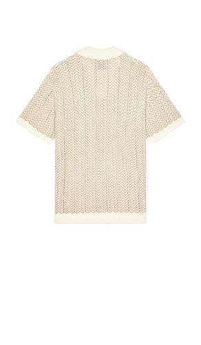 Open Structured Knitted V-Neck Shirt in . Size S. Also in M - Scotch & Soda - Modalova