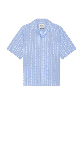 Striped Short Sleeve Shirt in Baby Blue. - size L (also in M, S) - Scotch & Soda - Modalova