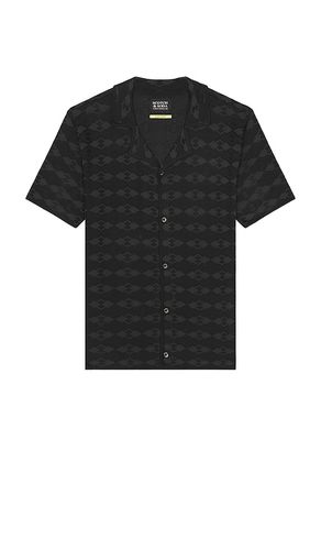 Tone On Tone Knitted Polo in Black. - size L (also in M, S, XL/1X) - Scotch & Soda - Modalova