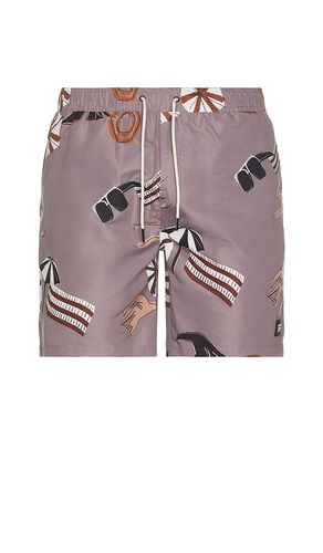 Printed Swim Shorts in Brown. - size L (also in M, S, XL/1X) - Scotch & Soda - Modalova