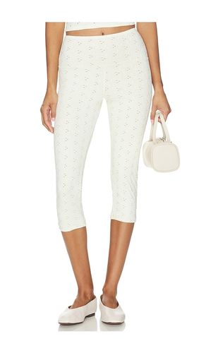 The Eyelet Capri Pant in Neutral. - size L (also in M, S, XS) - STRUT-THIS - Modalova