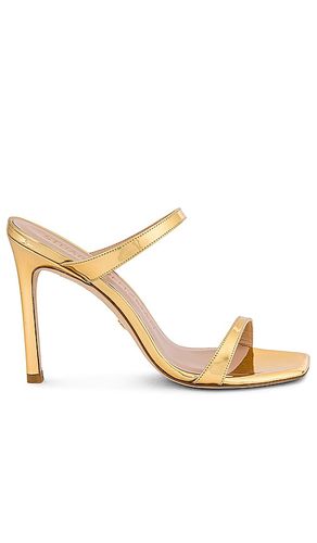 Pantunfla aleena en color oro metálico talla 10 en - Metallic Gold. Talla 10 (también en 6.5, 7.5, 8, 8.5, 9.5) - Stuart Weitzman - Modalova