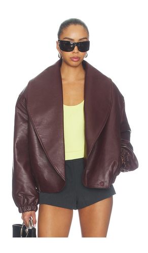 Eleni Faux Leather Bomber Jacket in . Size M/L. Also in XS/S - Source Unknown - Modalova