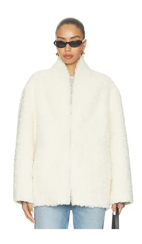 Manuela Shawl-collar Shearling Jacket in . - size S (also in M) - Source Unknown - Modalova