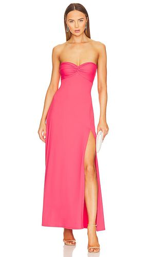 Twist Front Strapless Dress in Coral. - size L (also in M, XL) - Susana Monaco - Modalova