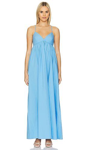 Poplin Maxi Dress in Baby Blue. - size L (also in M, S) - Susana Monaco - Modalova